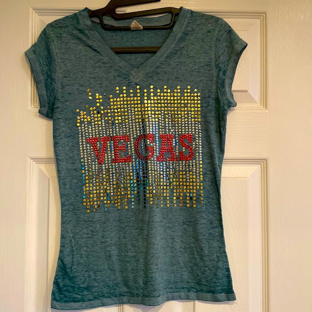 VEGAS blingy T-shirt